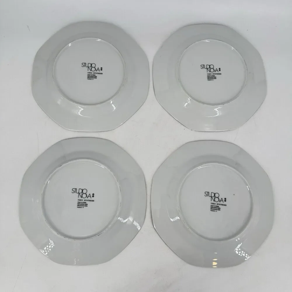 Studio Nova Synthesis Y0031 Set of 4 Salad Plates 7 3/4”